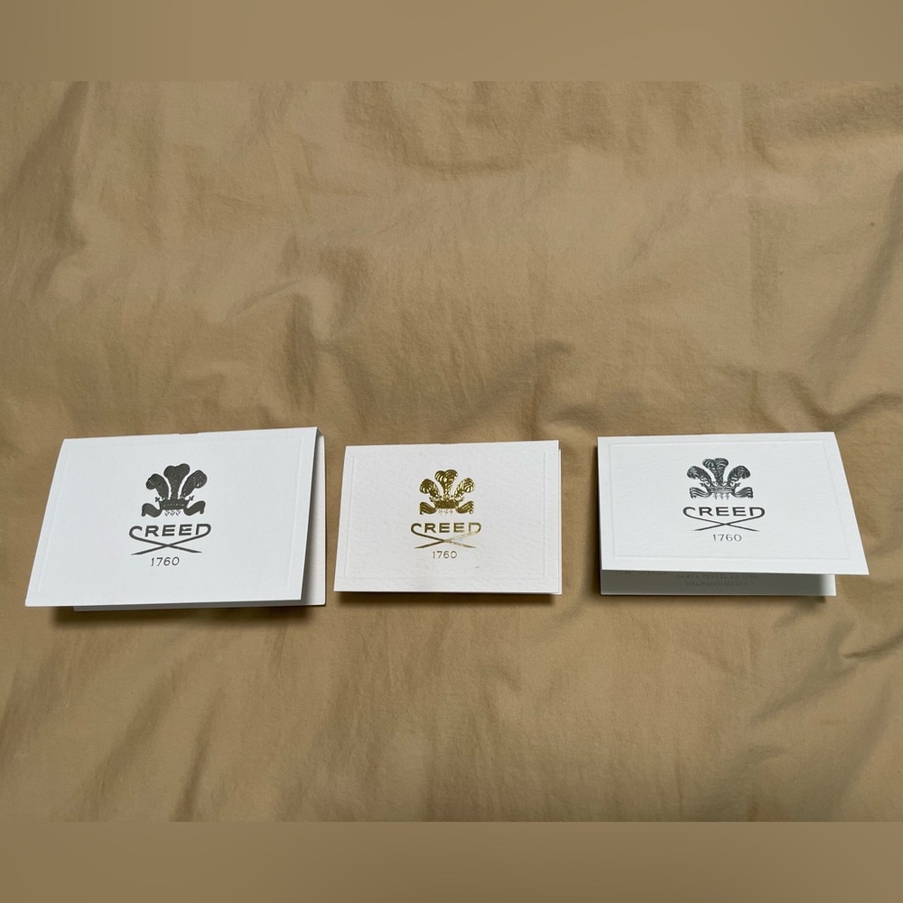New! Set of 3 Creed Sample Scents